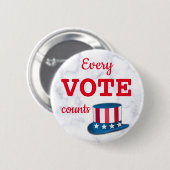 投票数ごとの投票数カスタムのピンボタン 缶バッジ (正面&裏面)