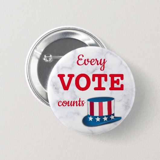 投票数ごとの投票数カスタムのピンボタン 缶バッジ (正面&裏面)