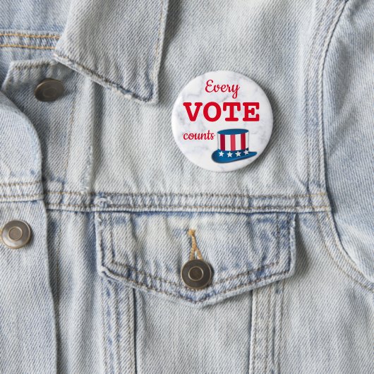 投票数ごとの投票数カスタムのピンボタン 缶バッジ (インサイチュ)