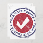 投票数 ポストカード (正面/裏面)