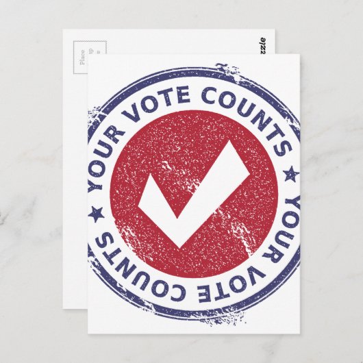 投票数 ポストカード (正面/裏面)