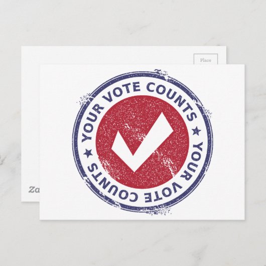 投票数 ポストカード (正面/裏面)