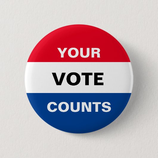 投票数 缶バッジ (正面)