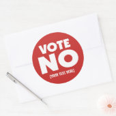 投票文字でノーカスタムト ラウンドシール (封筒)