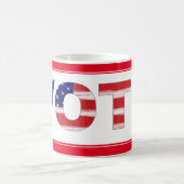 投票文字の色（赤） コーヒーマグカップ (中央)