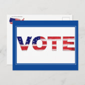 投票文字の色（青） ポストカード (正面/裏面)