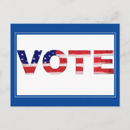 投票文字の色（青） ポストカード