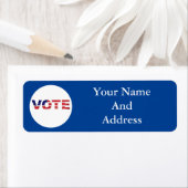 投票文字の色（青） ラベル (インサイチュ)