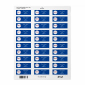 投票文字の色（青） ラベル (フルシート)