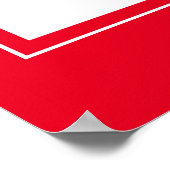 投票文字フラグの色の赤い候補者の名前 ポスター (角)