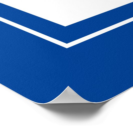 投票文字フラグの色の青い候補者の名前 ポスター (角)