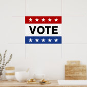 投票日のポスター ポスター (キッチン)