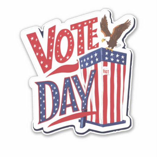 投票日 シール (正面)