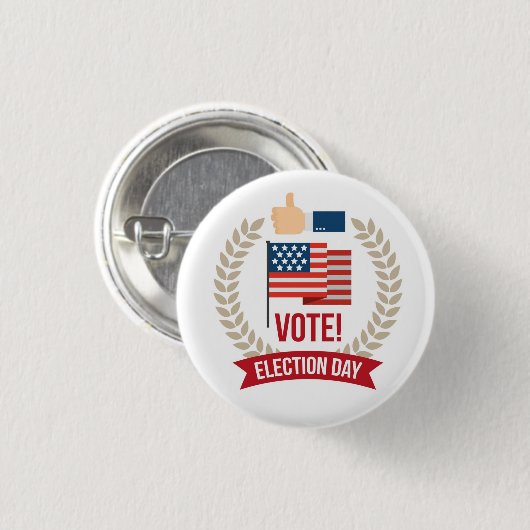 投票日 缶バッジ (正面&裏面)