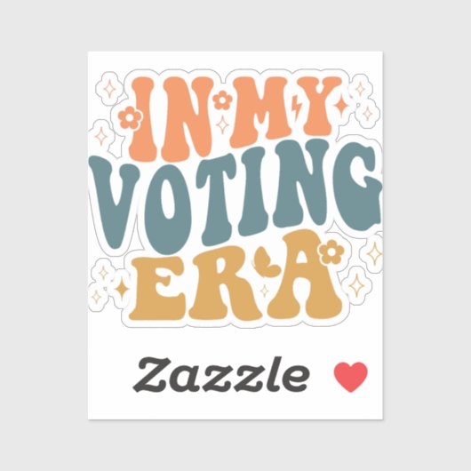 投票時代のレトロ シール (シート)