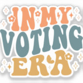 投票時代のレトロ シール (正面)