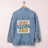投票時代のレトロ デニムジャケット (ハンガー)
