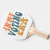 投票時代のレトロ 卓球ラケット (横)