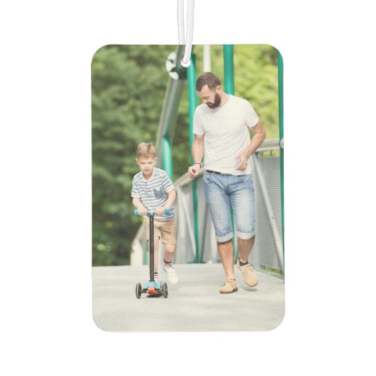 投票最高のされたパパ-カスタム年 – 2枚の写真 カーエアーフレッシュナー (裏面)