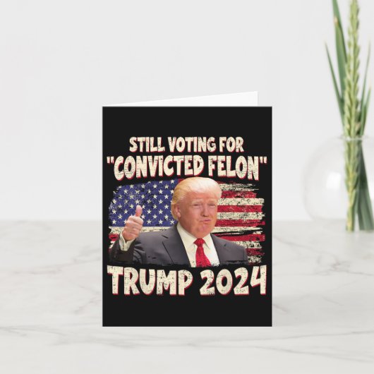 投票有罪判決フェロン2024 – トランプ2024有罪判決 カード (正面)