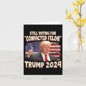投票有罪判決フェロン2024 – トランプ2024有罪判決 カード (黄色い花)