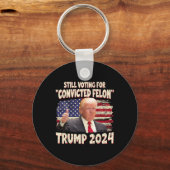 投票有罪判決フェロン2024 – トランプ2024有罪判決 キーホルダー (正面)
