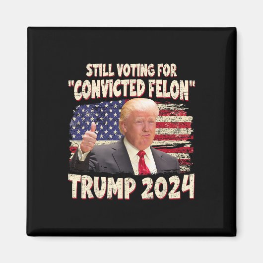 投票有罪判決フェロン2024 – トランプ2024有罪判決 マグネット (正面)