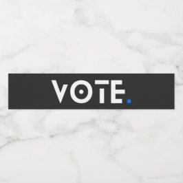 投票期間（青） ペットボトルラベル