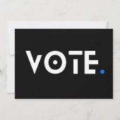 投票期間（青） 招待状 (正面)