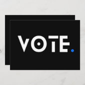 投票期間（青） 招待状 (正面/裏面)