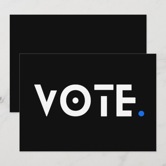 投票期間（青） 招待状 (正面/裏面)