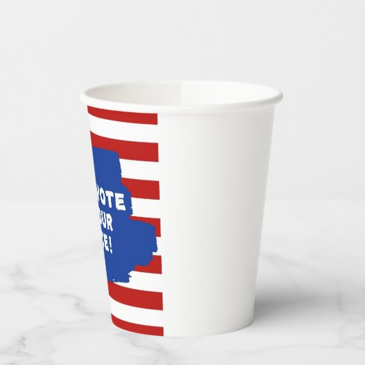 投票杯 紙コップ (左)