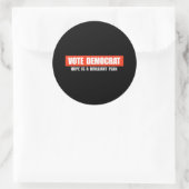 投票民主党員 – 希望は素晴らしい計画Tシャツである ラウンドシール (バッグ)