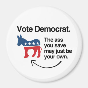 投票民主党員- .PNG マグネット