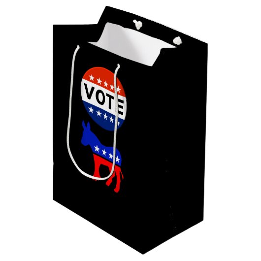投票民主党抱き枕 ミディアムペーパーバッグ (正面アングル)