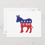 投票民主党 インビテーションポストカード (正面/裏面)