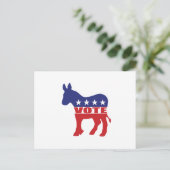 投票民主党 インビテーションポストカード (スタンド正面)