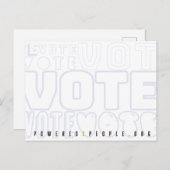 投票用はがき ポストカード (正面/裏面)