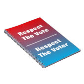 投票用紙と投票用紙を尊重する ノートブック (右側)