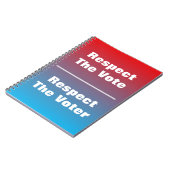 投票用紙と投票用紙を尊重する ノートブック (左側)