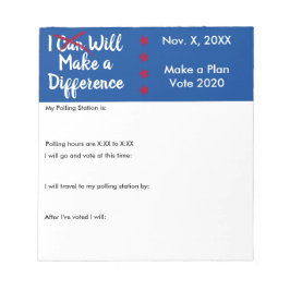 投票用紙に違いを付ける ノートパッド