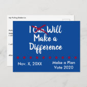 投票用紙に違いを付ける ポストカード (正面/裏面)