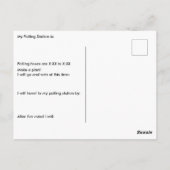 投票用紙に違いを付ける ポストカード (裏面)