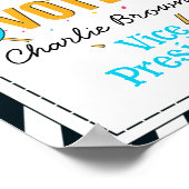 投票用紙を使った教室の投票 ポスター (角)