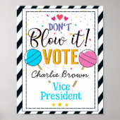 投票用紙を使った教室の投票 ポスター (正面)