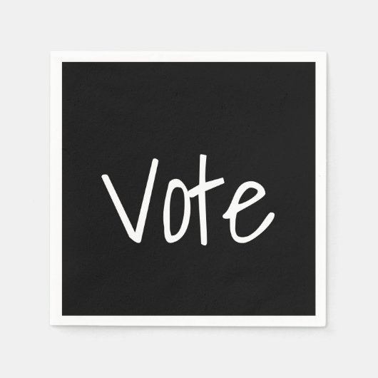 投票用紙ナプキン スタンダードカクテルナプキン (正面)