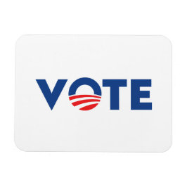 投票白青のタイポグラフィ民主党 マグネット