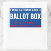 投票箱 長方形シール (バッグ)