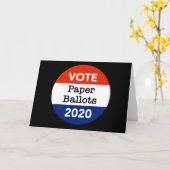 投票紙投票2020年大統領の選挙 カード (黄色い花)