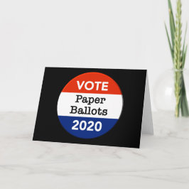 投票紙投票2020年大統領の選挙 カード